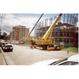 Building of new apartments, Waitara c.2000