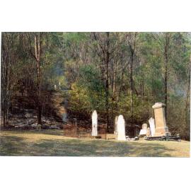 Wisemans Ferry Cemetery after the bushfire, December 2002
