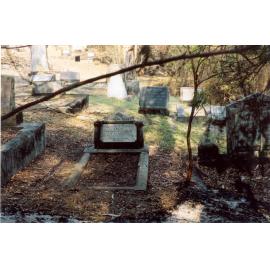 Wisemans Ferry Cemetery after the bushfire of December 2002