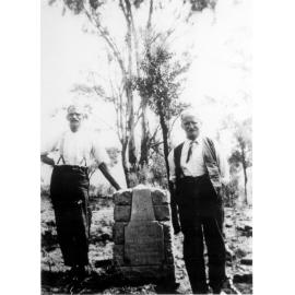 Grave of Captain Charles Brown at Bar Island cemetery, c. 1930