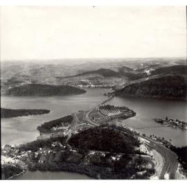 Looking towards Hornsby Shire, Hawkesbury River Road Bridge in foreground