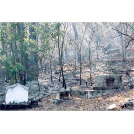 Wisemans Ferry Cemetery after the bushfire, December 2002