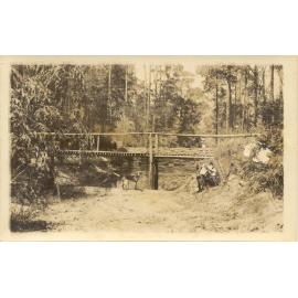 A low-level bridge under the Mt Wilga Suspension Bridge, c. 1910