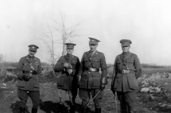 Harold Roberts with a group of other officers.