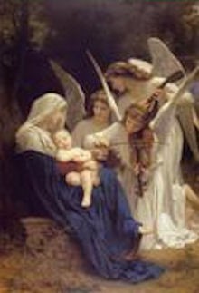 William-Adolphe Bouguereau (1825-1905) - Song of the Angels (1881).