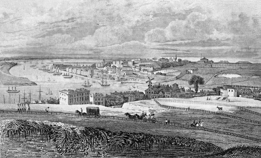 Chatham Dockyard, Kent, UK circa 1830