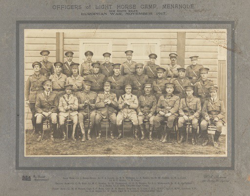 Officers of the Light Horse including John Kemp Bruce.