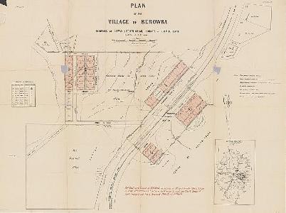 Subdivision plan of the village of Berowra 1887Subdivision plan of the village of Berowra 1887