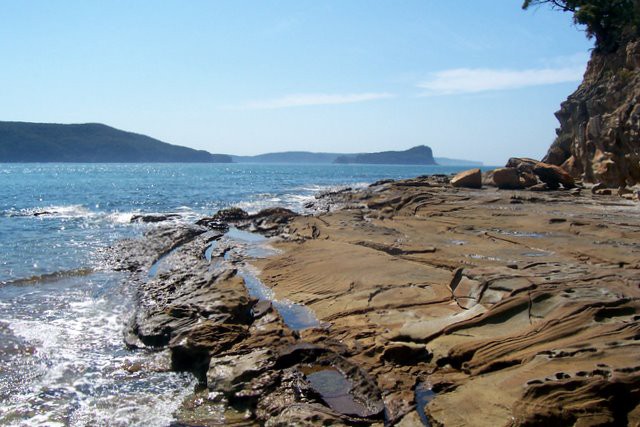 Broken Bay taken from Flint and Steel Beach with Lion Island in the background.
