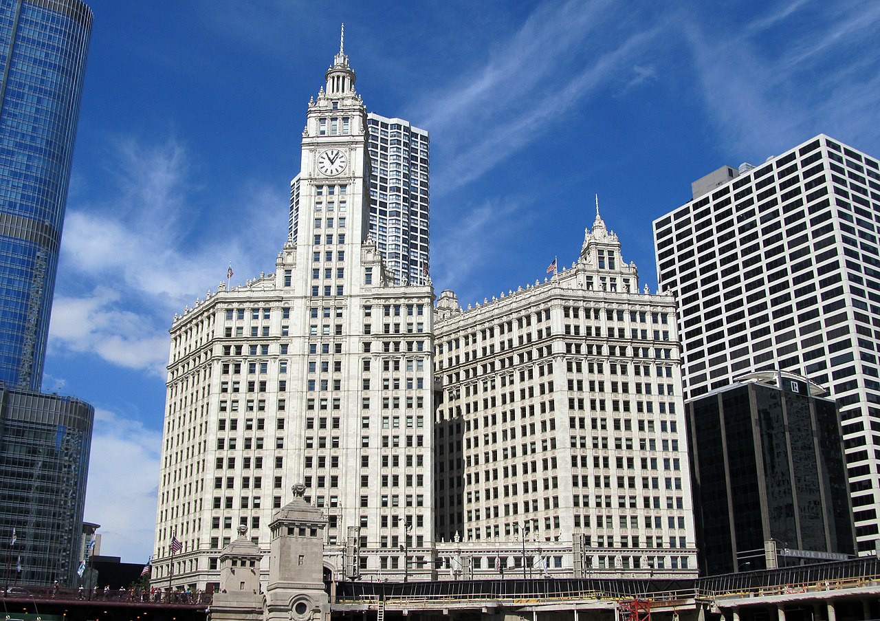 The Wrigley Building in Chicago, Michigan, USA