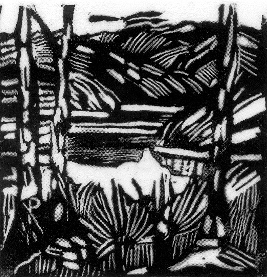 Calabash Bay, Berowra [woodcut] circa 1939.Calabash Bay, Berowra [woodcut] circa 1939.Calabash Bay, Berowra [woodcut] circa 1939.