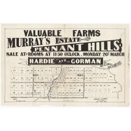 Subdivision plan of Murray's Estate
