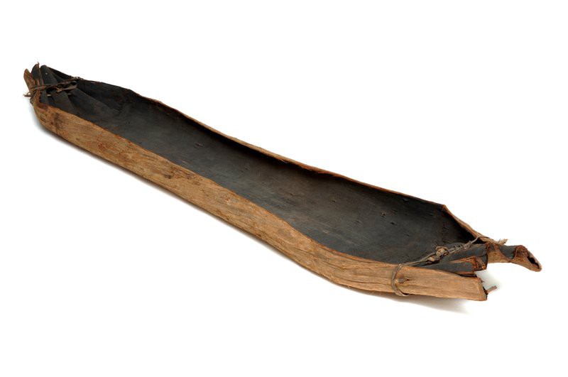 Bark canoe