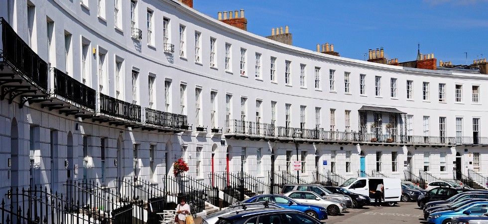 Royal Crescent, Cheltenham, Gloucestershire, UK