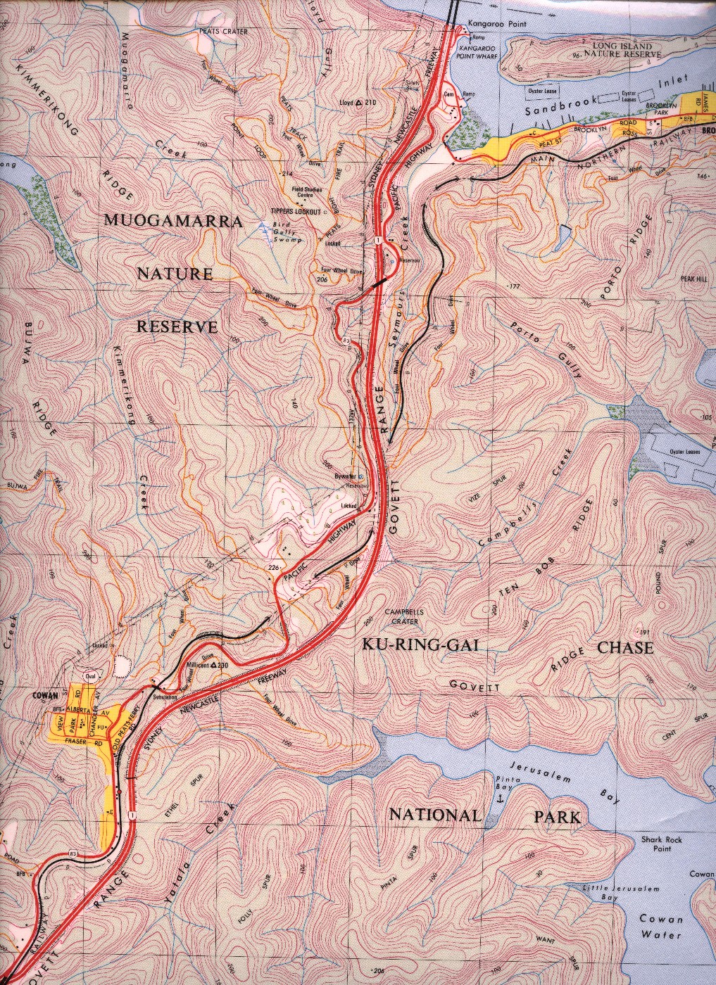 Yeomans Bay - Yeomans Bay is an arm of Cowan Creek running south from Cowan Point.Cowan Point can be seen on the bottom right hand corner of this map.Cowan Point can be seen on the bottom right hand corner of this map.