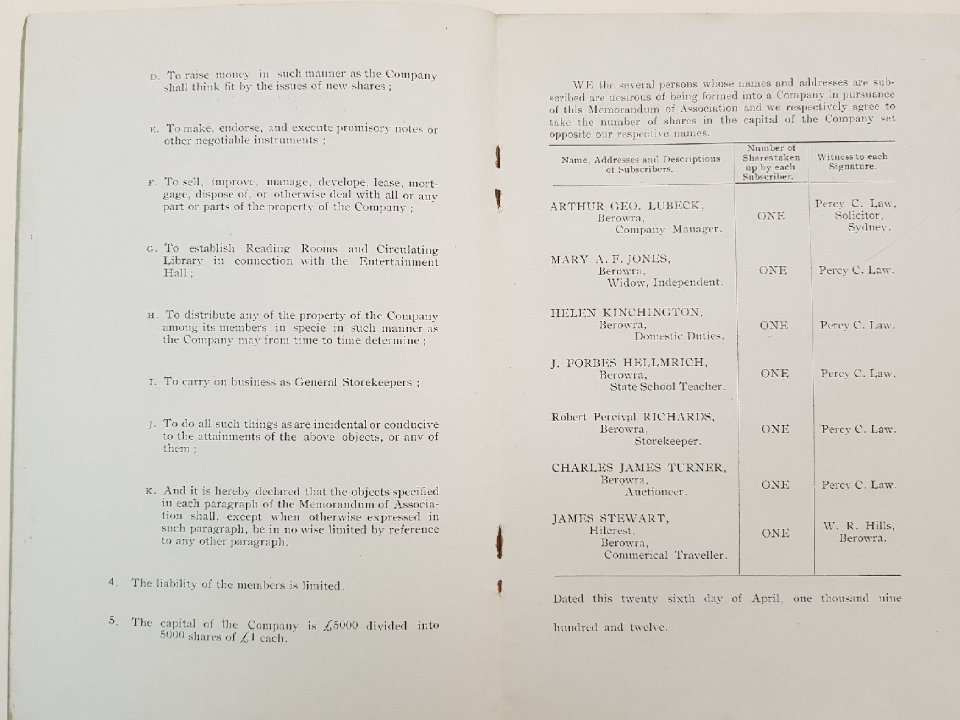 Berowra's first Public Hall - Built by the Community