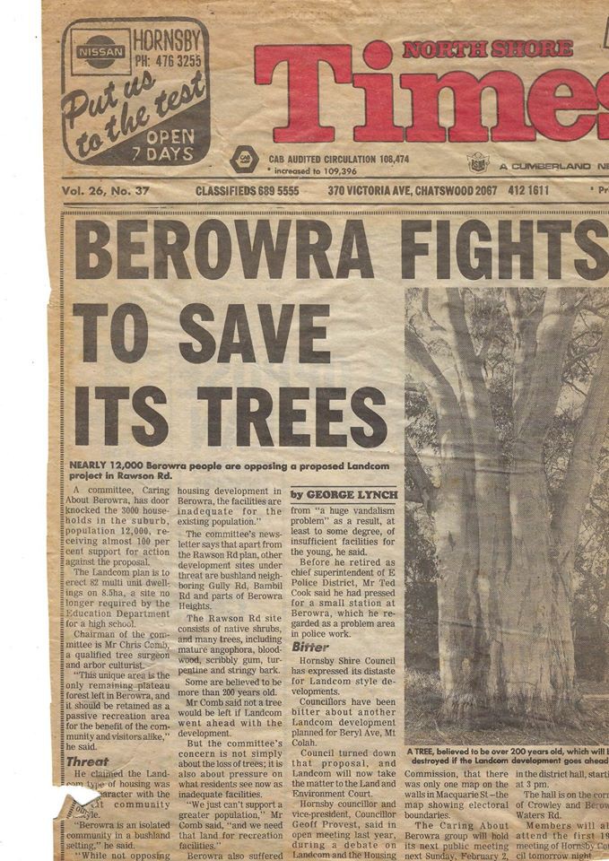 Ridgewood Estate - Landcom vs Berowra